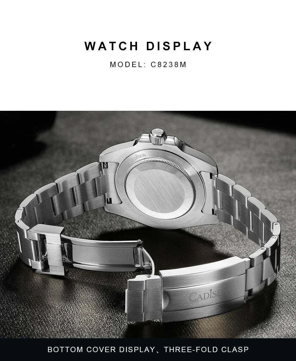 CADISEN C8238 Submariner Diver NH35 Automatic Ceramic Bezel Sapphire 10Bar