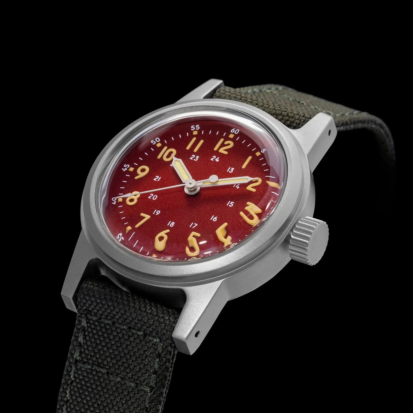 THORN SHY043 36mm  NH35 Automatic Retro Field Military Watch C3 Luminous 10bar