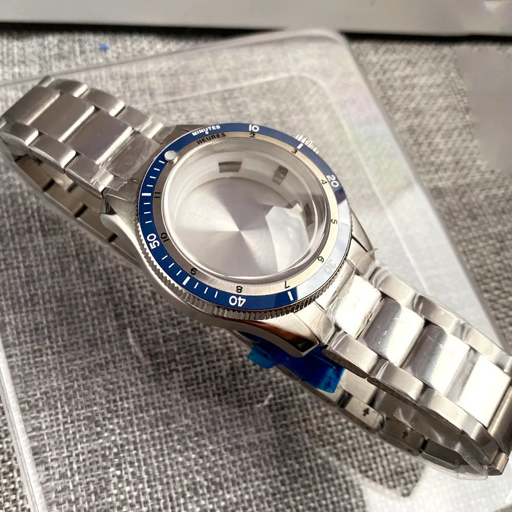 Serica Diver Case 20bar Diving Steel Watch Case for NH34 NH35 NH36 NH37 NH70 NH72  ETA2824 PT5000 Bow Sapphire Glass 120click Bezel Ceramic Insert