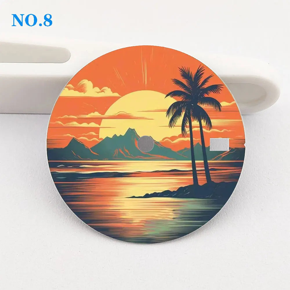 Watch dial 28.5mm dial NH35 dial creative color-printed series dial is suitable for NH35/36 movement watch accessories