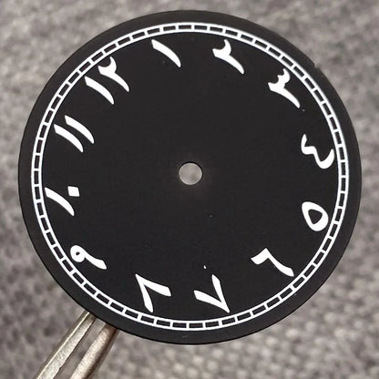 Black Sterile 29mm Watch Face Middle East Numbers for N H35 N H36 MI YOTA DG E TA2824 PT ST2130 pil ot Watch Accessories Hand