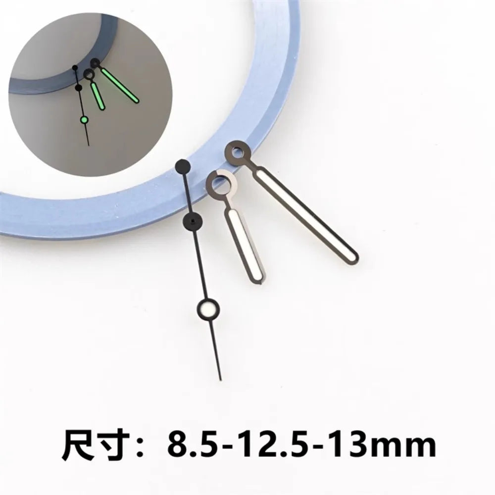 28.5mm Watch Dial Ocean Star Surface Single / Double Calendar Watch Faces Green Luminous Watch Accessory for NH35/NH36 Movement