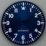 29mm Watch Dial White Black Blue Dial Green Luminous Fit NH35 NH36 ETA2824 Mingzhu DG2813 Miyota8215 PT5000 Movement