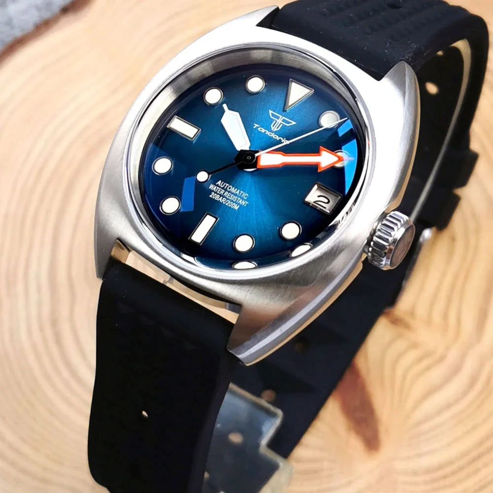 Tandorio Identity Crisis watch TD102s NH35 Domed AR Sapphire 36mm pilot watch