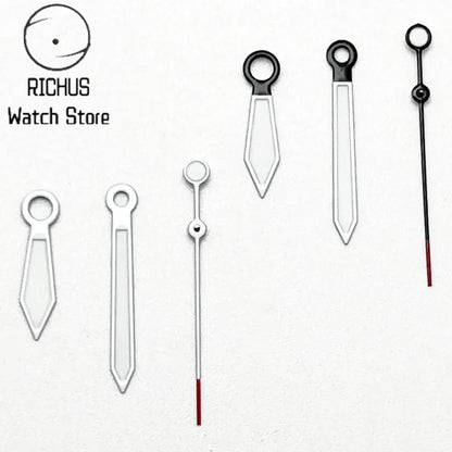 ETA Hands Silver/Black Watch Hands Fit NH35 NH36 PT5000 ETA2836 2824 DG2813 3804 Miyota8215 8205 821A Movement Watch Accessories