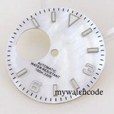 Fit NH38 NH38A Automatic Movement 29mm Blue/Green/White/Orange/Black Watch Hollow Dial Green Luminous Marks Watch Spare Parts