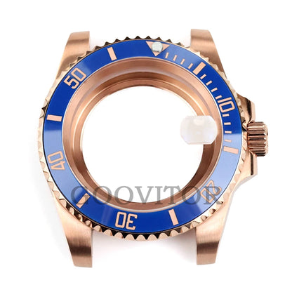 NH35 Watch Case 40mm For GMT YACHT-MASTER Seiko NH34/NH35/NH36/NH38 Movement Rose Gold Jubilee Bracelet Submariner NH35 Case