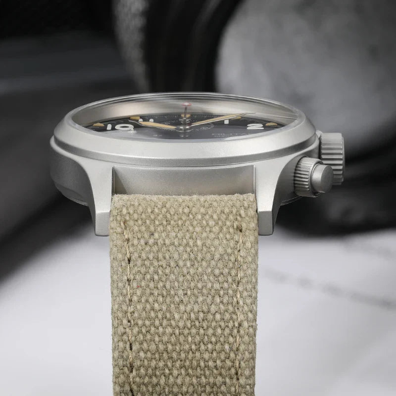 Militado ML1868KF Chronograph Watch  VK67 Quartz 10Bar 39MM Multifunction Military Watch BGW 9 Lume