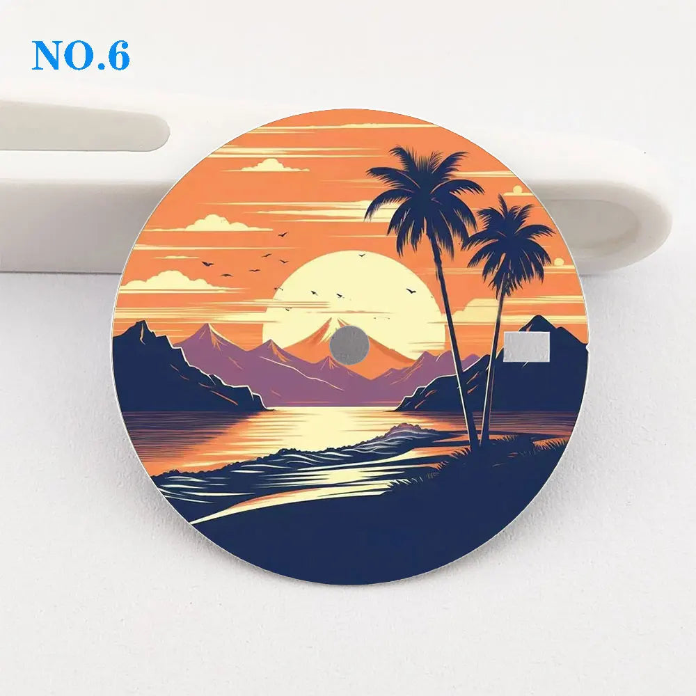Watch dial 28.5mm dial NH35 dial creative color-printed series dial is suitable for NH35/36 movement watch accessories