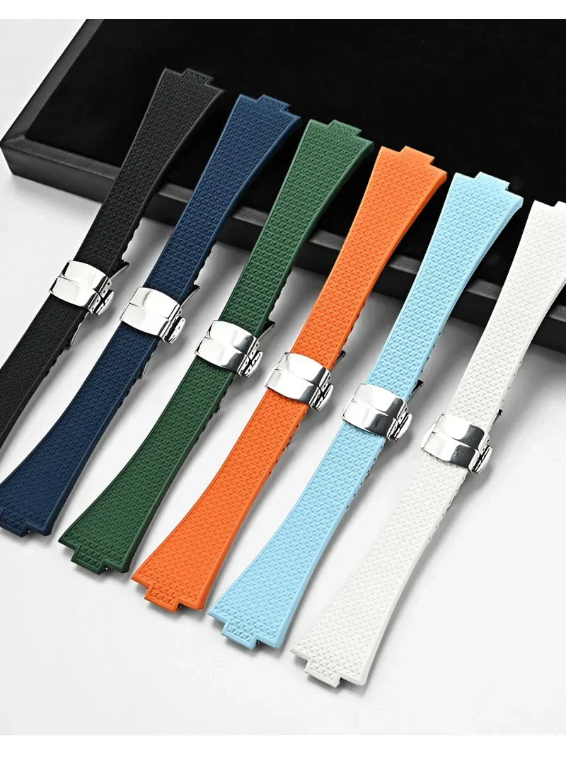 PRX watch band Quick Release  11mm 12mm T137.407/T137.410 Super Player Fluoro rubber FKM Watch Strap Bracelet