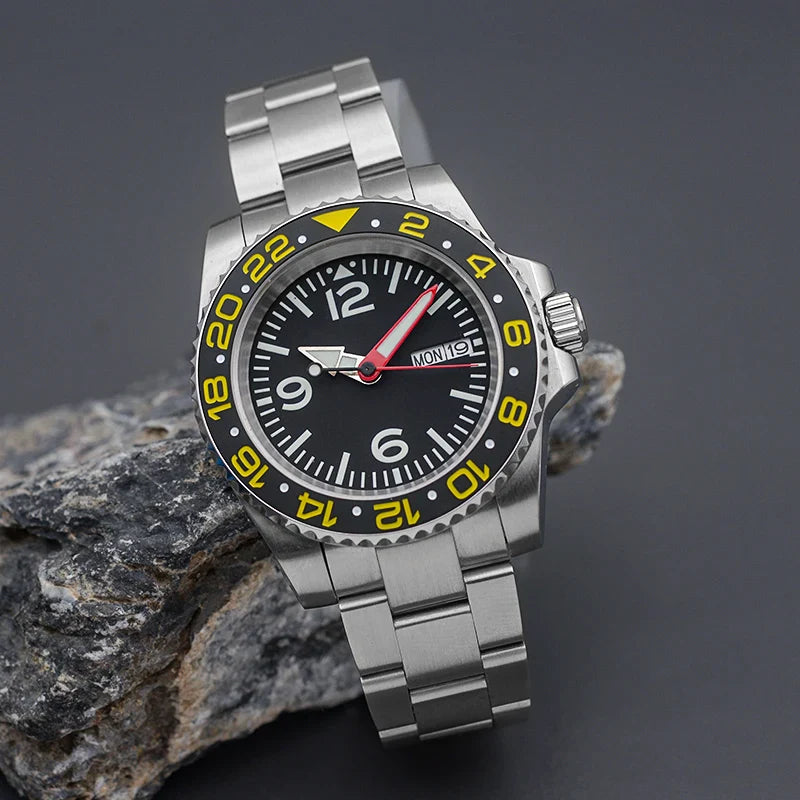 Sterile Submariner Sea Dweller Yacht master NH36 Automatic C3 Lume Sapphire 10bar 41MM