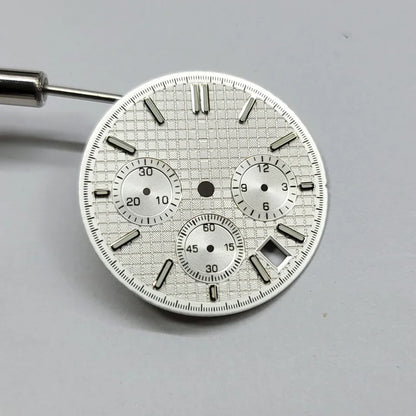 Modified VK63 Watch Dial 31.8mm Watch Faces Green Luminous Watch DIY Accessory for VK63 Movement