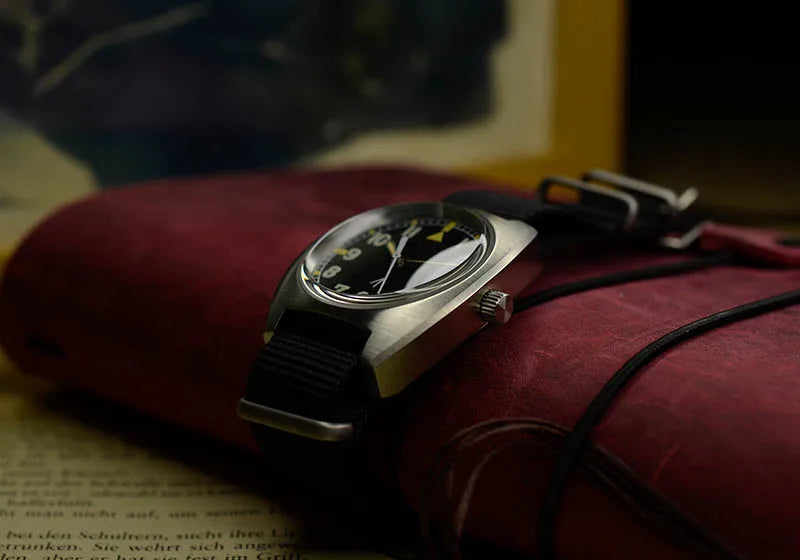 Baltany W10 Military Watch 36mm Calendar Super Luminous Leather Sapphire Stainless Steel NH35 Automatic Mechanical Wristwatches