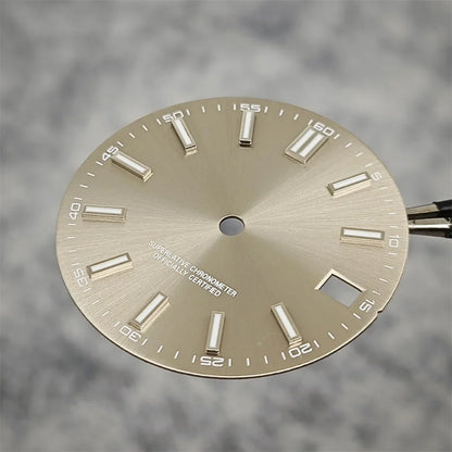 NH35 Watch Dial 28.5mm Log Modified Dial BGW9 Blue Green Luminous Watch Face Modified Watch Accessories for NH35 NH36 movements