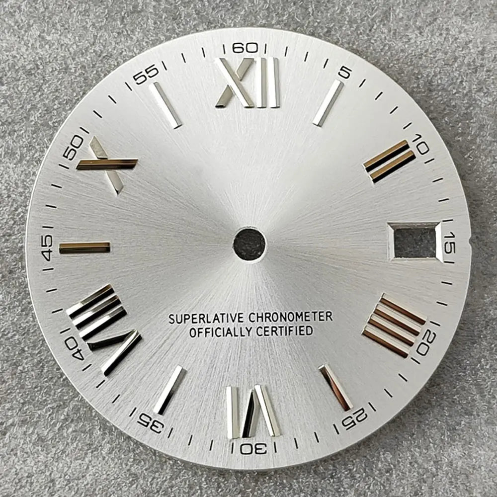 28.5mm NH35 dial Roman dial S Dial Modified Dial for NH35/NH36 Automatic Movement Watch accessories
