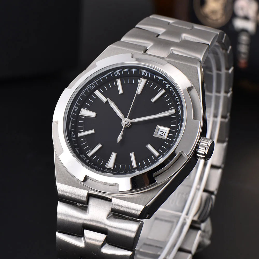 NH35 Overseas Mod WristFull D201 41mm men's watch  Automatic sapphire Dress Watch Luminous Customizable