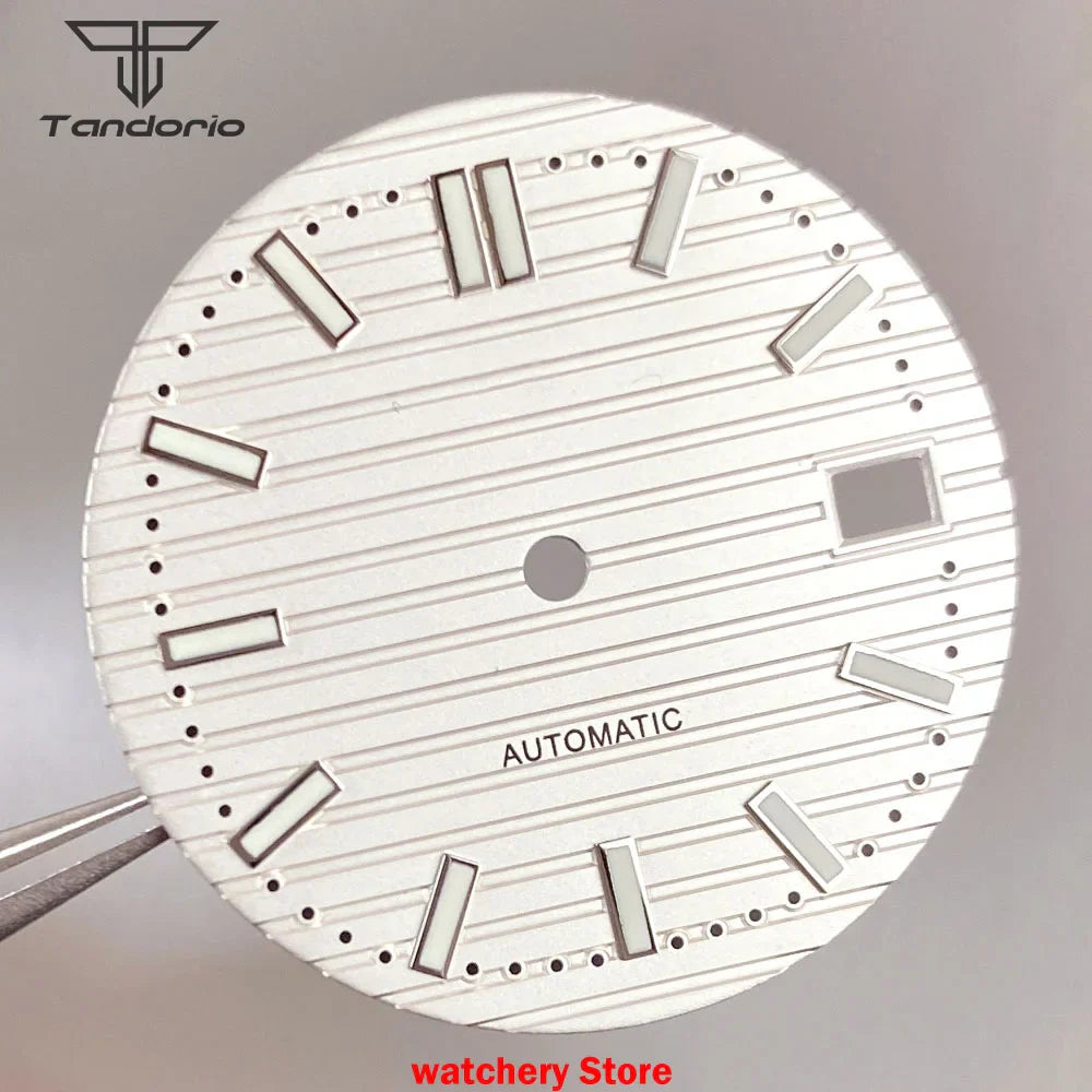 40mm Rose Gold Watch Case Bracelet Fit NH35 NH36 Automatic Movement Watch Parts For Nautilus Style Stainless Steel Bracelet