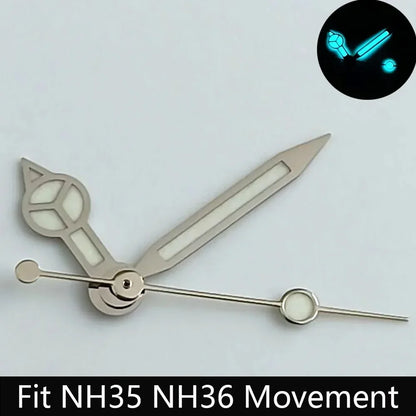 high-quality Watch accessories watch pointer NH series 35 NH36 hands green  luminous suitable for N H35/ NH36 movement
