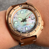 Solid Bronze Turtle Diver WristFull W101 44mm Men Diving Watch Sapphire TMI NH35 Automatic  200M Waterproof Luminous