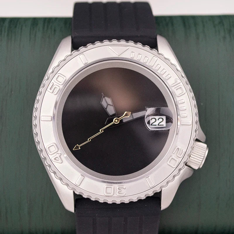 Sterile Yacht Master Custom Watch Luminous Date Sapphire NH35 Automatic 10Bar 42MM