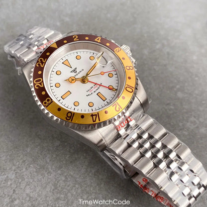 Tandorio NH34A GMT 6542 Mod Sapphire 20BAR 40mm Diver 40MM TD218D