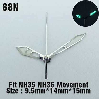 Watch hands NH series 35 36 hands Green glow in the dark hands seconds Watch accessories for NH series 35 36 movement assembly