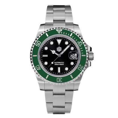 San Martin SUB Diver Sn0019G 41mm Water Ghost PT5000 SW200 Automatic AR Sapphire 20Bar BGW-9 Luminous