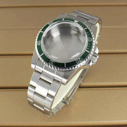 38mm Vintage Diving Watch Case Dome Acrylic Glass For Seiko NH35 NH36 NH38 NH34 Automatic Movement 28.5mm Dial Retro Submariner