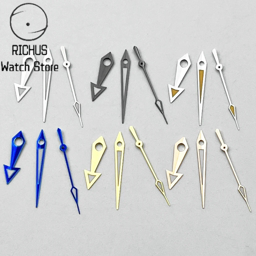 Arrow Watch Hands Silver/Blue/Gold Fit NH35 NH36 PT5000 ETA2836 2824 DG2813 3804 Miyota8215 8205 821A Movement Watch Accessories