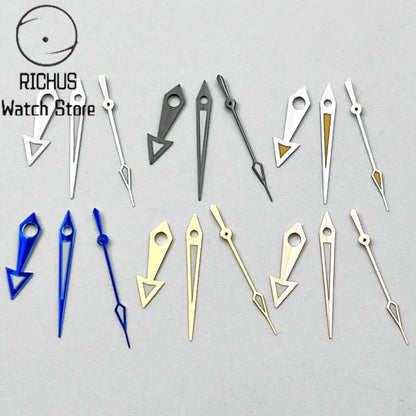 Arrow Watch Hands Silver/Blue/Gold Fit NH35 NH36 PT5000 ETA2836 2824 DG2813 3804 Miyota8215 8205 821A Movement Watch Accessories