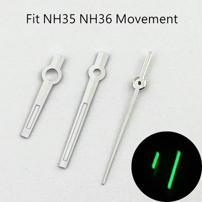 NH35 Silver/Rose gold Watch Luminous Hands Fit NH35 NH36 ETA2836 2824 DG2813 3804 Miyota8215 8205 821A Movement Automatic