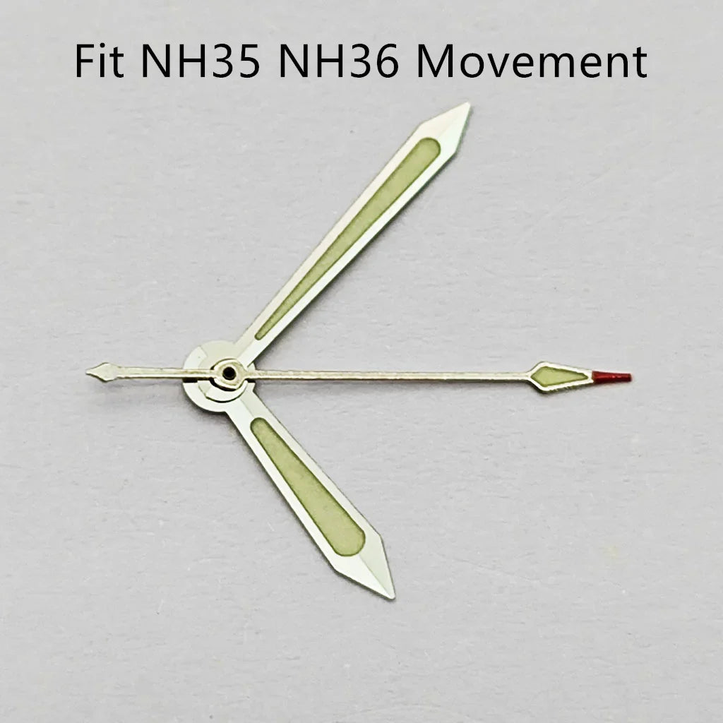 Green Luminous Watch Hands Fit NH35 NH36 ETA2836 2824 Miyota 8215 8205 821A Mingzhu DG2813 3804 PT5000 Movement