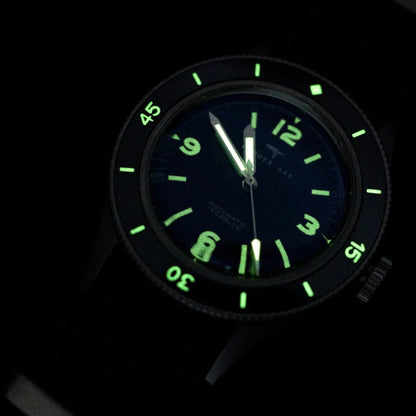 DAGGER-AXE 50 Fathoms Watch NH35 Movt  K9 Mineral Crystal TR900 C3 Luminous 20bar diver 40MM