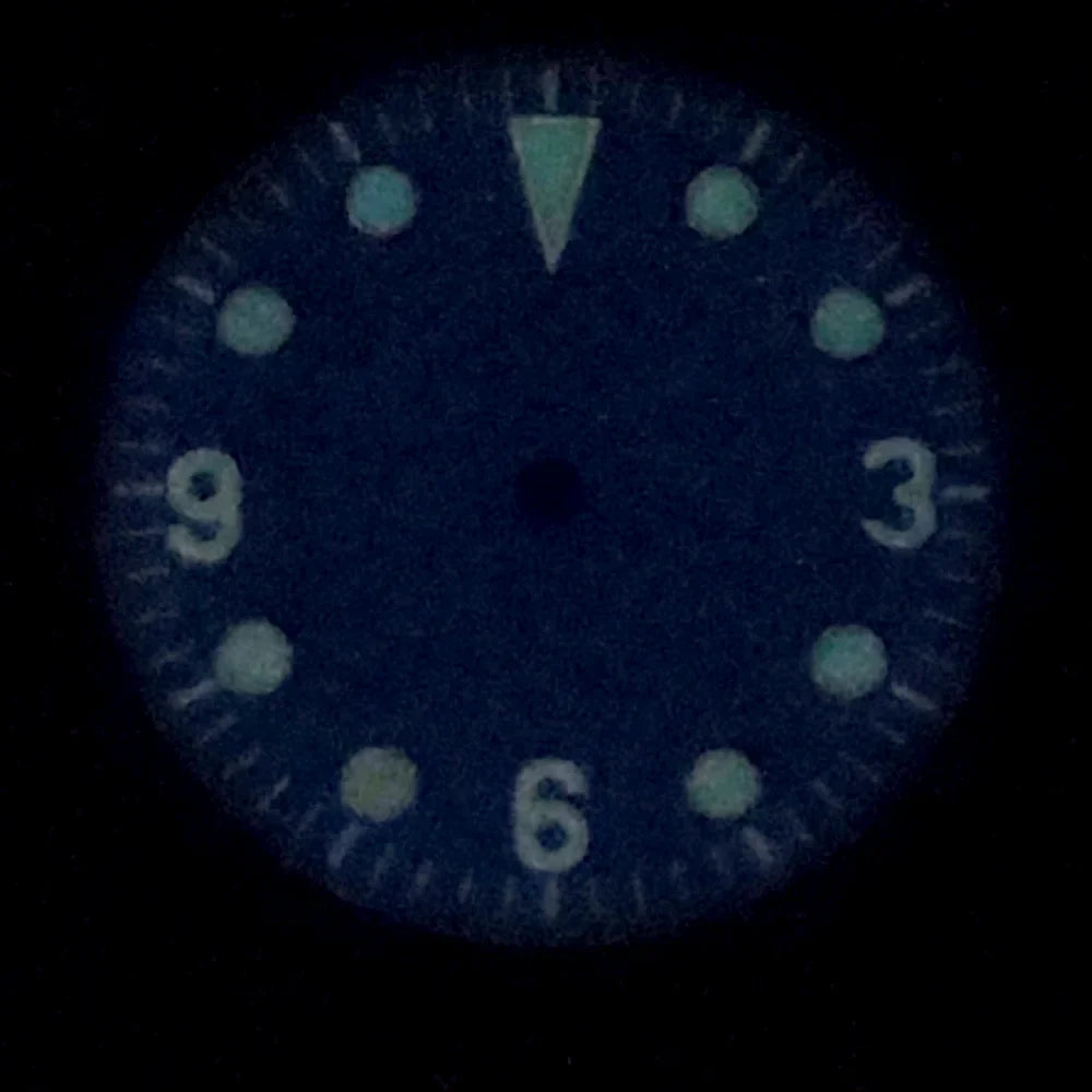 Modified 28.5MM Blue 369 Nail Watch Dial Weak Luminous Watch Faces Men's Watch Accessory Fit NH35 Movement