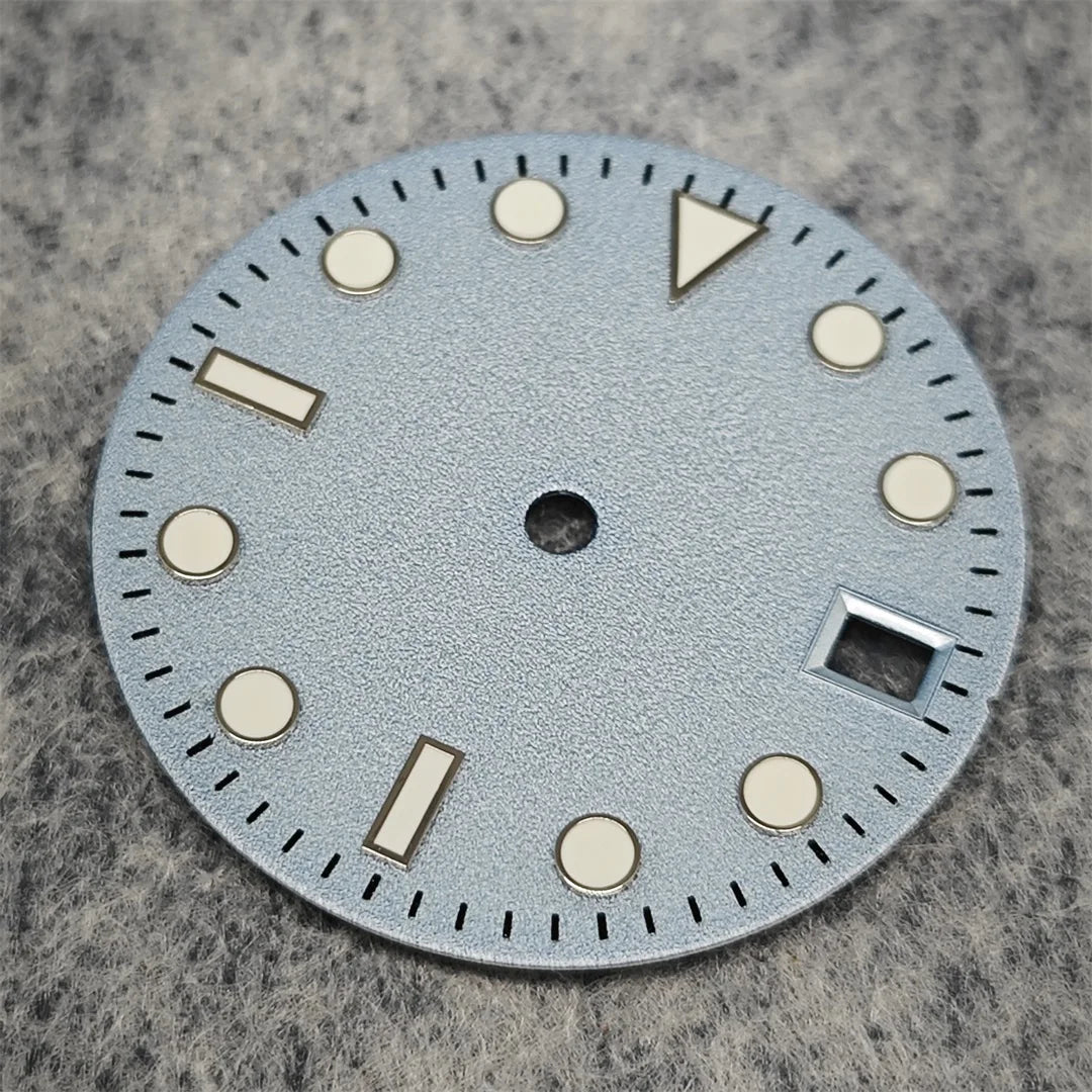 28.5MM Watch Dial NH35 Dial Frosted Texture Watch Faces Men's Watch Accessories for NH35/NH36/4R/7S Mechanical Movement