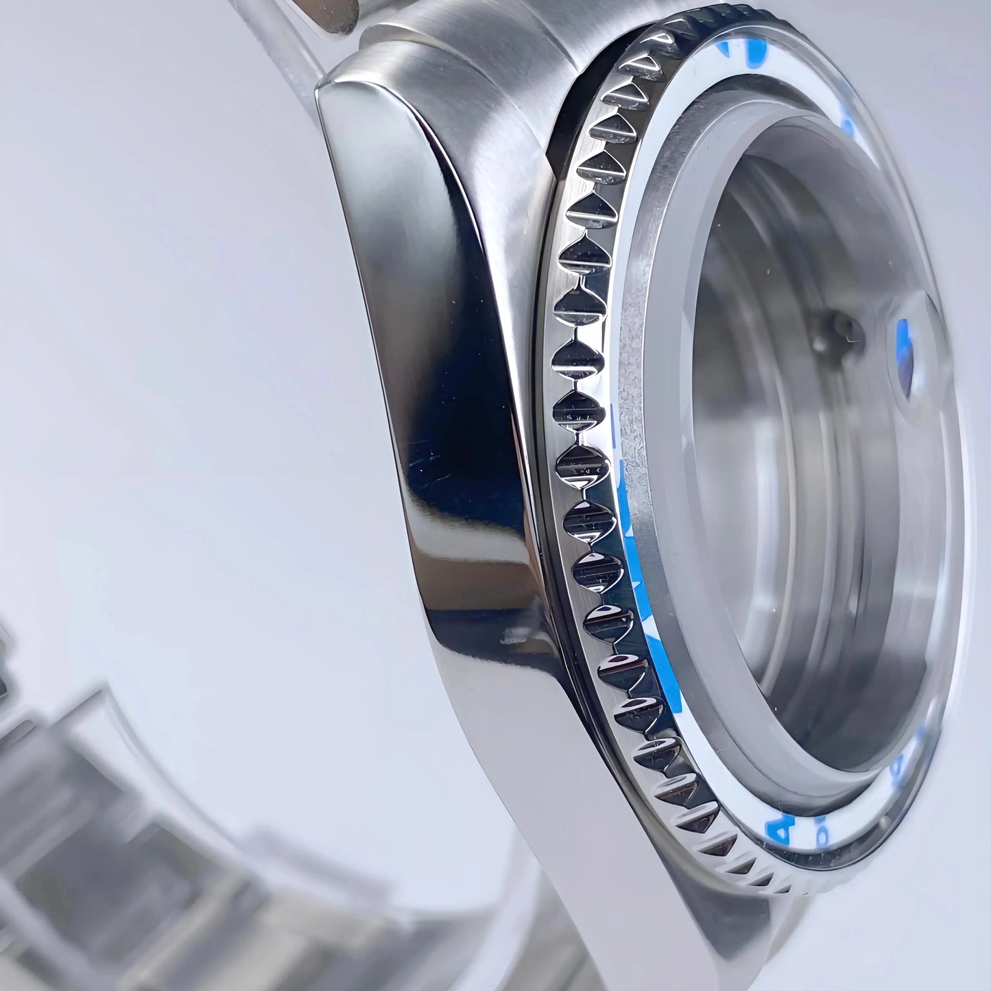 Sub Watch Case NH35 sliver 40mm GMT/SUB 120 clicks Stainless Steel Sapphire Glass fit nh34 nh35 nh36 movement 28.5mm Date Dial