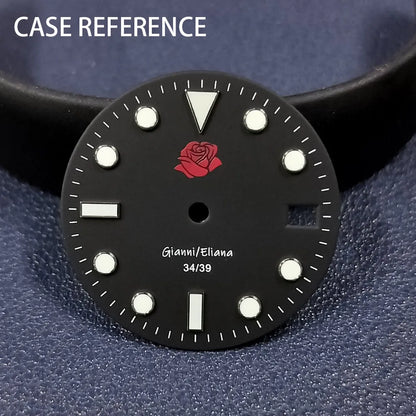 28.5mm diameter dial suitable for NH-34/35/36 movements GMT Luminous dial customization LOGO/name DIY dial watch parts