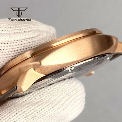 Radiomir Case Cusn8 Solid Bronze Square 42mm Automatic Watch Case Sapphire Fit NH35 NH36 NH34 ETA2824 PT5000 Men's Wristwatch Mod Accessories