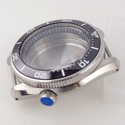 42.5mm Domed Sapphire Glass 20ATM Diver Watch Part SBDX001 Case fit NH35 NH36 ETA2824 Auto For Men Watch 3.8 o'clock