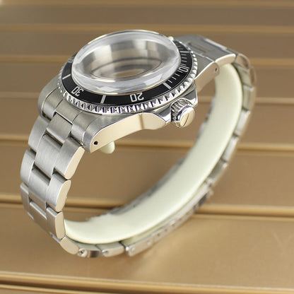 38mm Vintage Diving Watch Case Dome Acrylic Glass For Seiko NH35 NH36 NH38 NH34 Automatic Movement 28.5mm Dial Retro Submariner