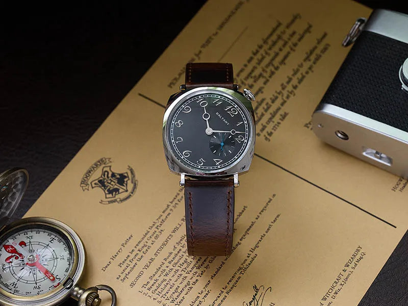 Baltany Quartz 1921 Watches Man S4072 Affordable Reminiscent Wristwatches Sapphire Crystal Sapphire Crystal Square Dress Watch