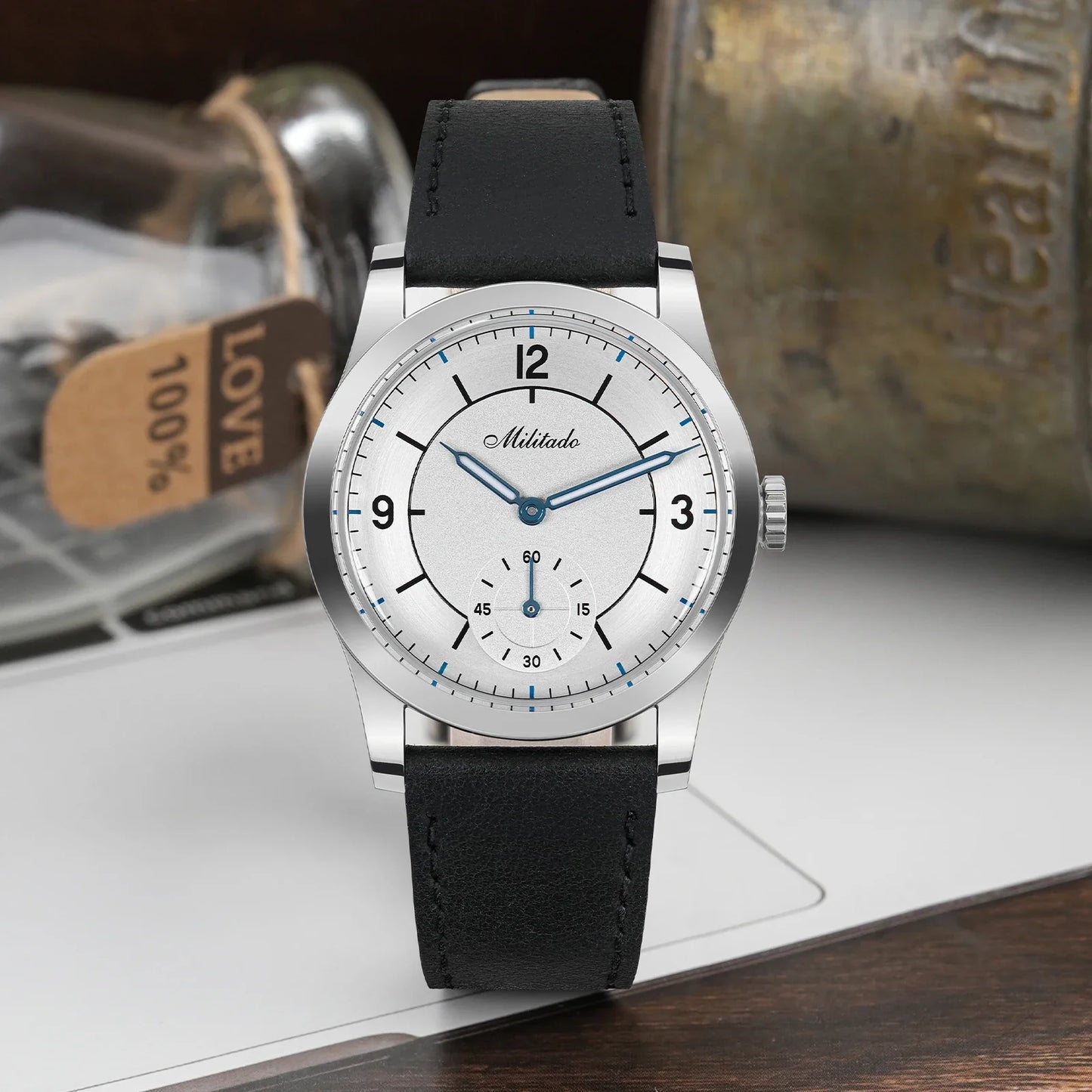 Militado ML09 Vintage Quartz Watch VD78 Movement  Domed Hardlex Crystal BGW9 Luminous 100m Waterproof 36mm Men Watches