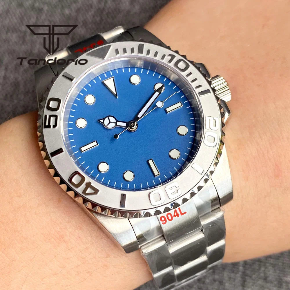Tandorio TD266 PT5000 NH35A Miyota 40mm SUBMARINER dive Watch Sapphire