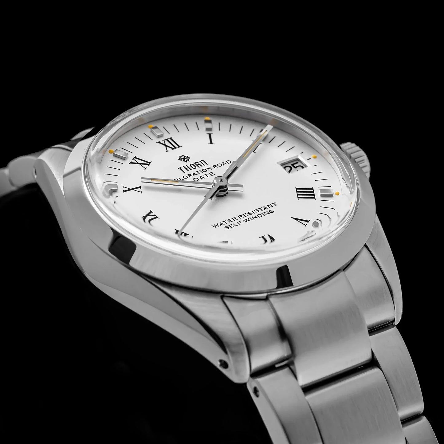 THORN T004 Dress Watcg PT5000 Automatic Domed Sapphire Luminous 10Bar 34MM