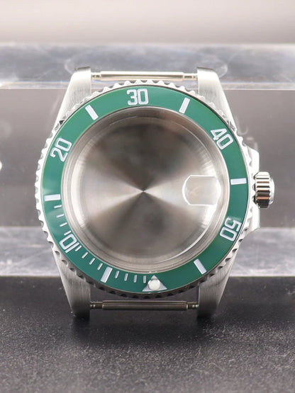 NH35 40mm SUB Black Ceramic Insert Watch Case Sapphire For NH34 NH35 NH36 NH38 4R36 Miyot8215 ETA2824 Movement 20ATM Waterproof