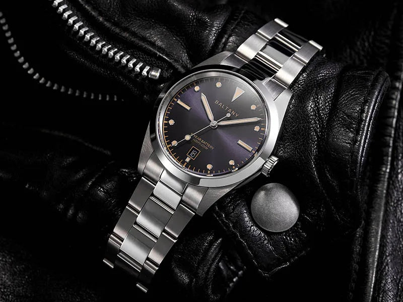 Baltany S4041 Vintage Tribute Quartz Wristwatches Enamel Dial Sapphire Crystal 20ATM Stainless Steel Bracelet Diving watches