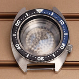 41mm Modified Turtle Watch Case Sapphire For Abalone/tuna mouth 6105 Captain Willard TMI NH35 NH36 NH38 4R Movement Stainless Steel Watch Accessories