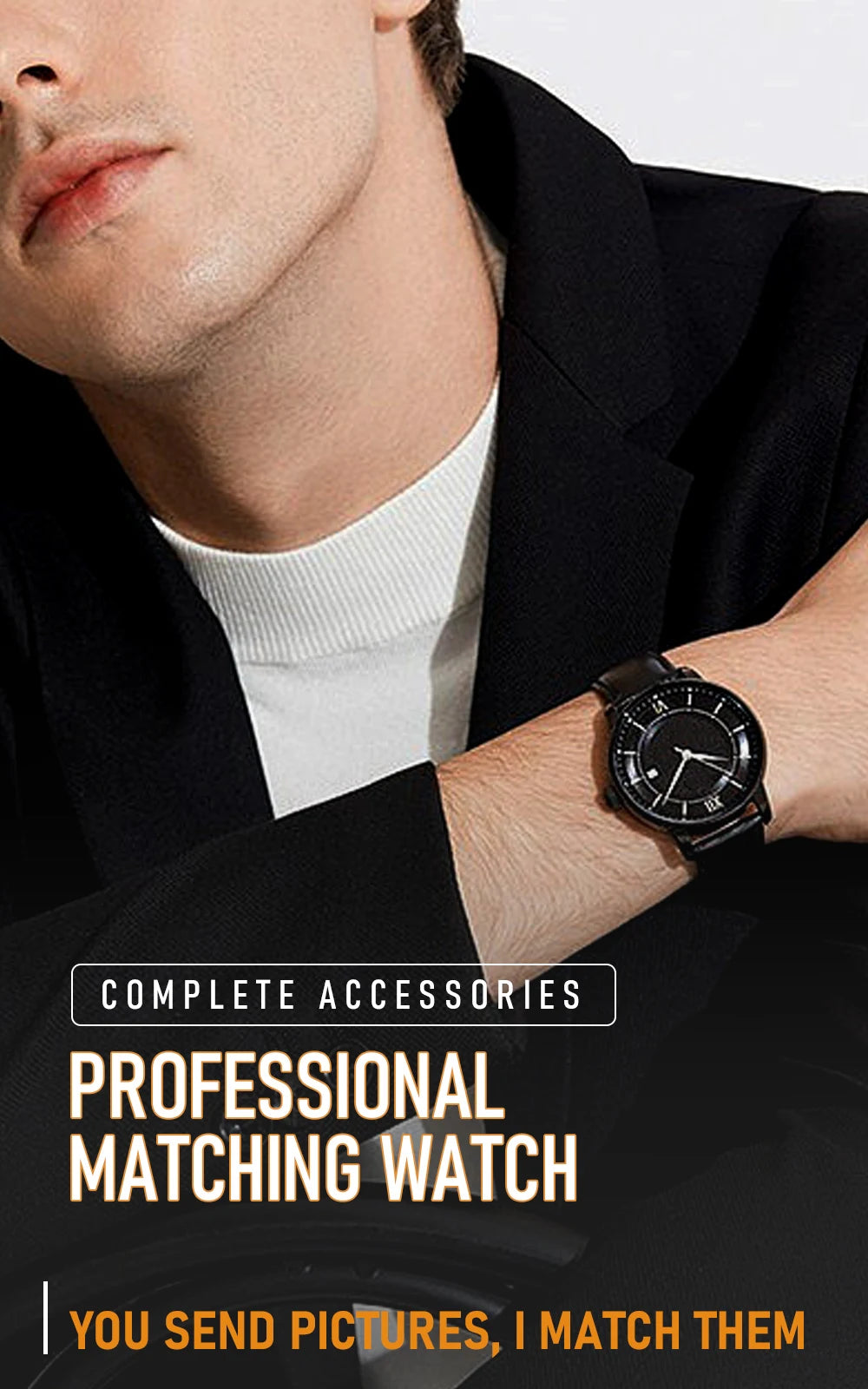 39.7mm Men's watches metal case FIT VK63 movement case watch accessories watch parts Fits 20mm strap Watch Box