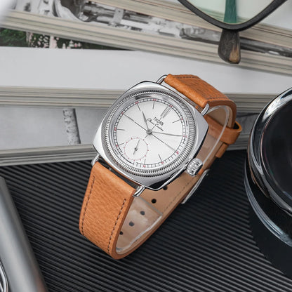 THORN T017 Square pillow-shaped 36mm Pilot couple wristwatch VD78 quartz Double Domed Sapphire 10Bar