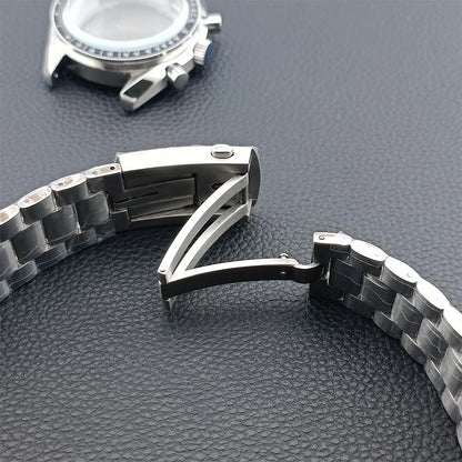 39.7mm Men's watches metal case FIT VK63 movement case watch accessories watch parts Fits 20mm strap Watch Box